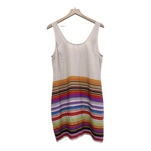 Trina Turk Multicolor Stripe Sleeveless Shift Dress Size 10